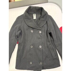 North Face button up black jacket